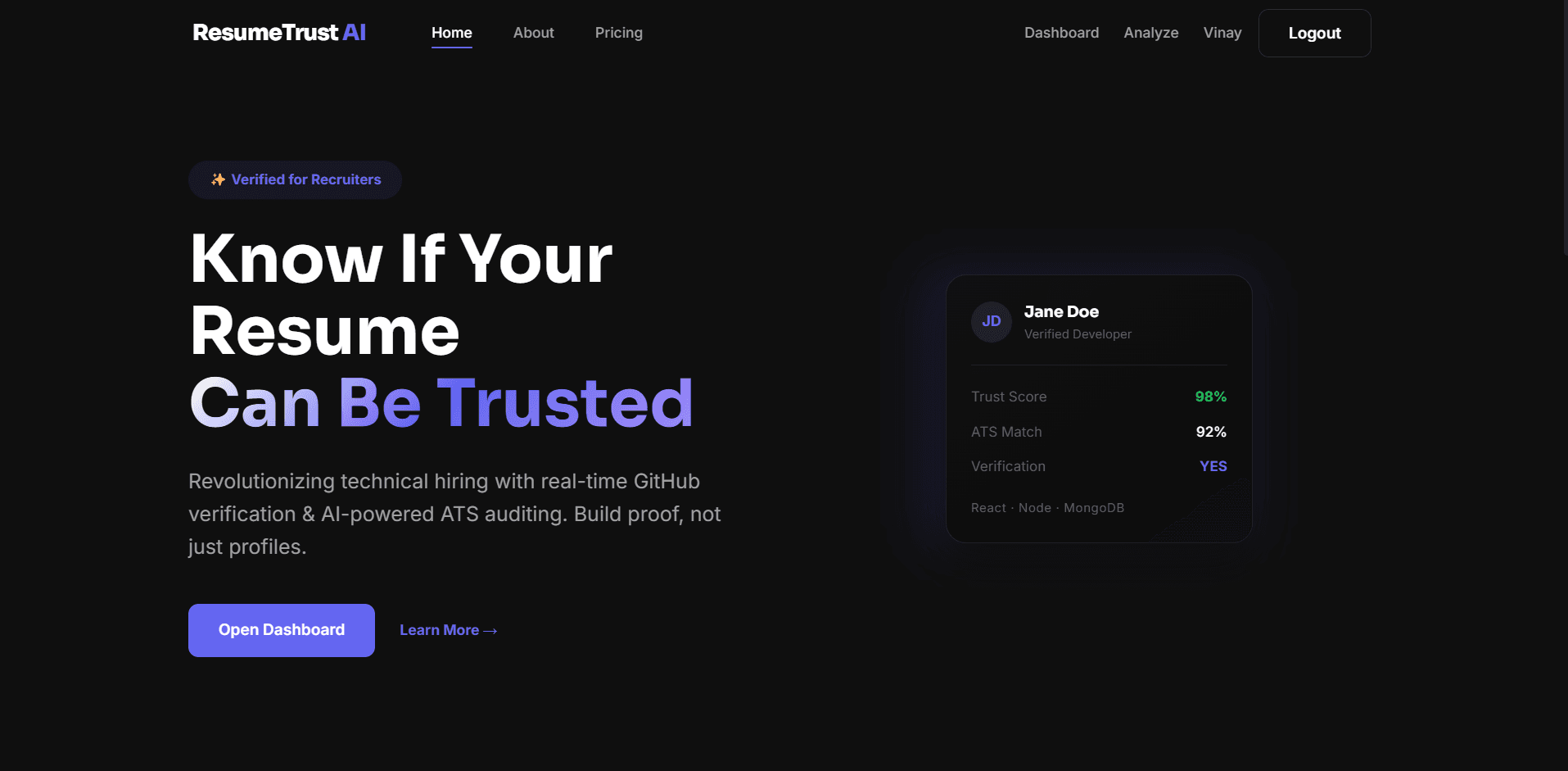 Resume Trust AI